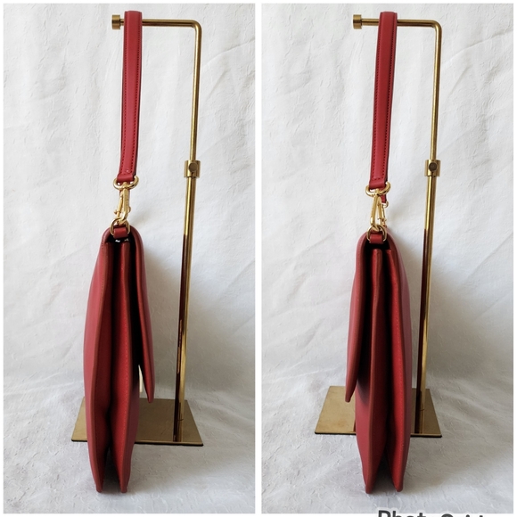 Auth Dolce&Gabbana Miss Linda Red Shoulder/Cluth Bag - Picture 11 of 12